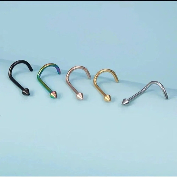 20 Gauge Surgical Steel Spikey Stud Jewelry - Picture 1 of 3